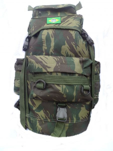 Mochila Mini Pqd Camuflada - Bandaira do Brasil